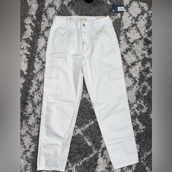 White Cargo Jeans - Picture 1 of 4